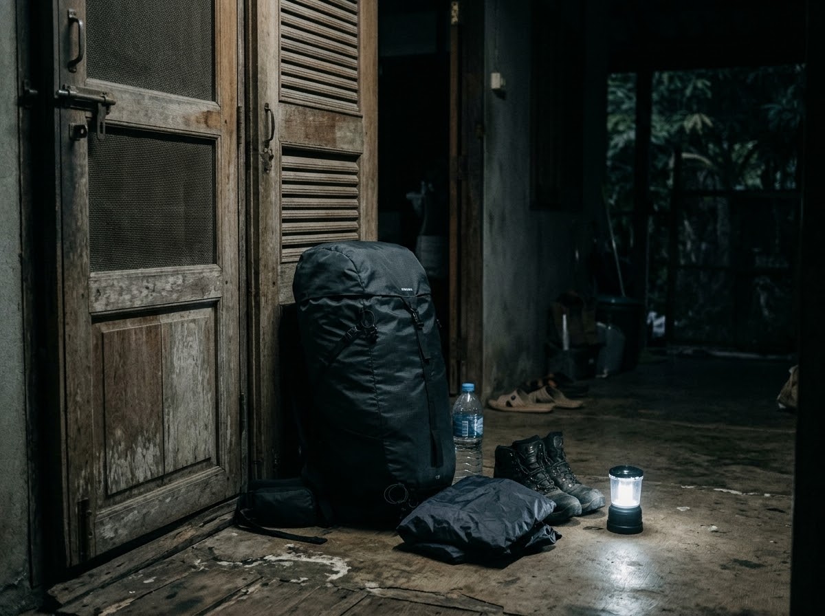 Decathlon Backpack MH100 35 ลิตร (สีกากี) เป้สะพายหลัง