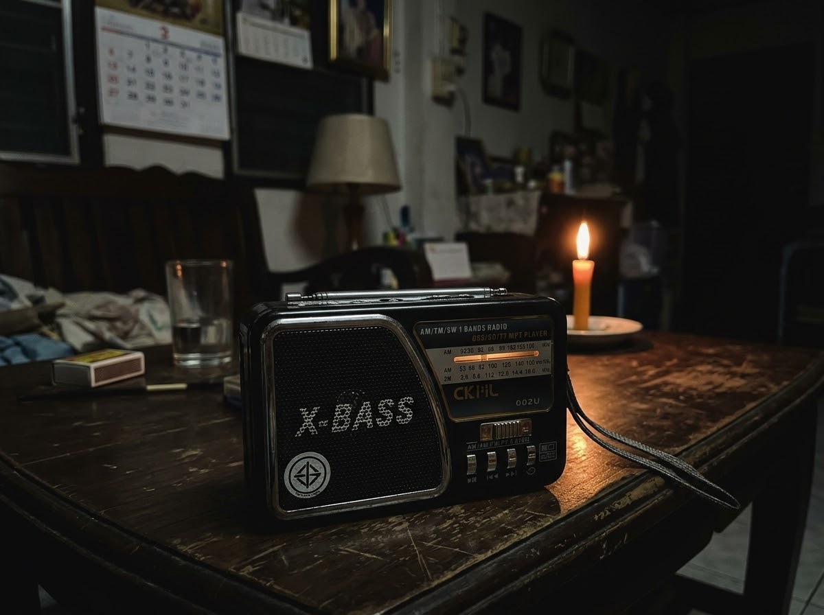 วิทยุ CKL-002U รับ AM/FM เสียบไฟและใส่ถ่านได้